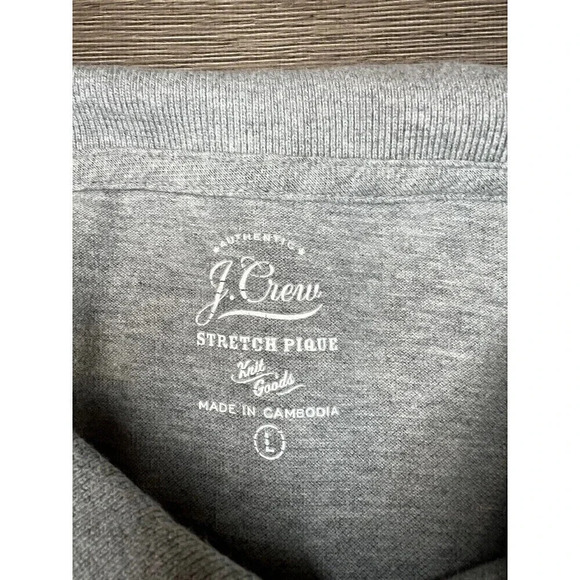 J.CREW mens polo shirt Color Gray size Large - Picture 6 of 7